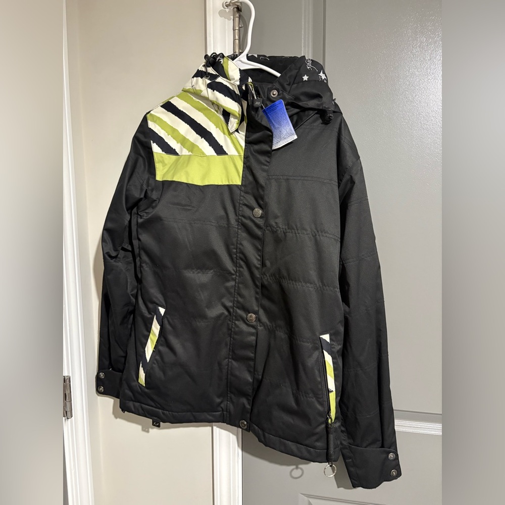 Black and Green Women's Ski Jacket